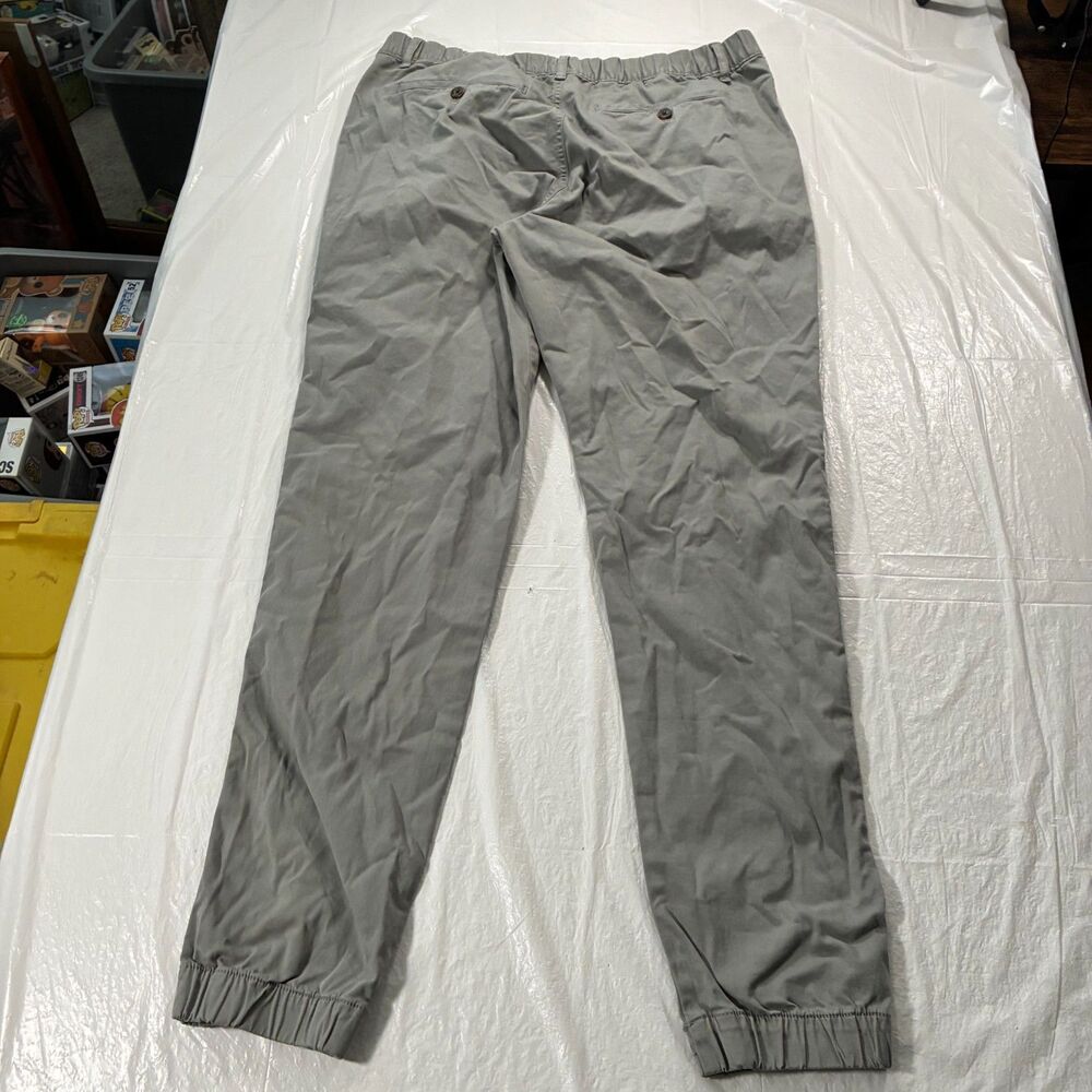 Bear Bottom Pants Joggers Mens XL Tall Gray Chino Tapered Fit Elastic Stretch